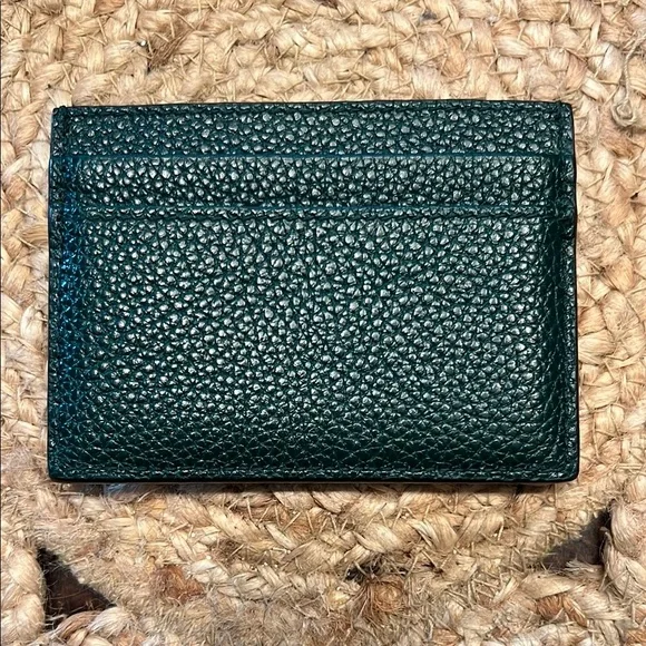 Gucci Grainy Calfskin Zumi Card Holder Vintage Green - Picture 2 of 5